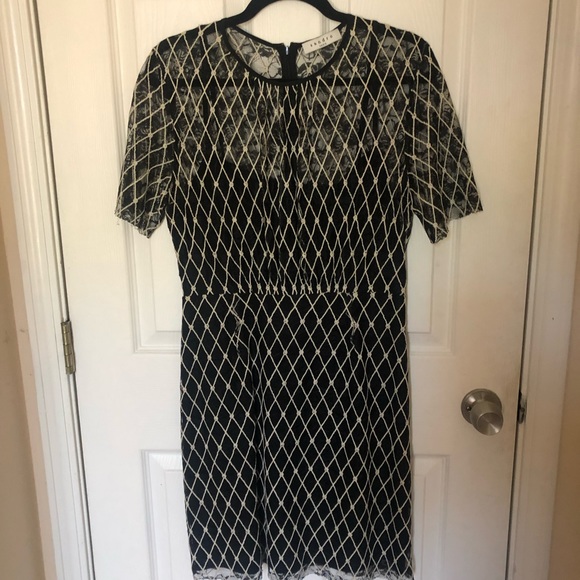 Sandro Paris Black Lace Dress - Picture 4 of 10